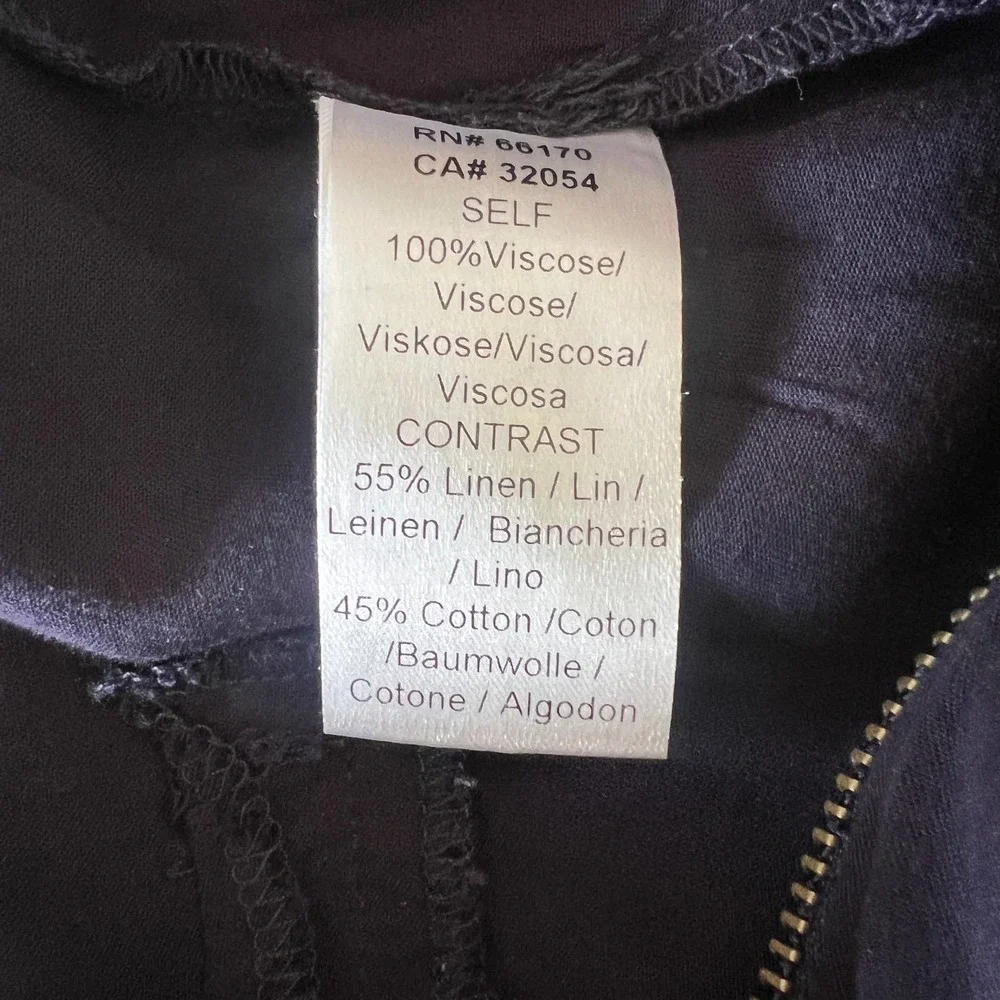 ANTHROPOLOGIE Elevenses Modern Straight Leg Jumpsuit  Navy Sz XXS - Picture 12 of 12